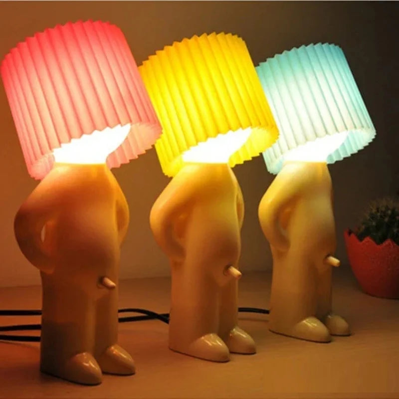 Shy Little Boy Lamp