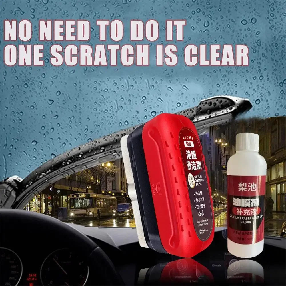 Car Glass Oil Film Remover (Powerful Windshield Cleaner)