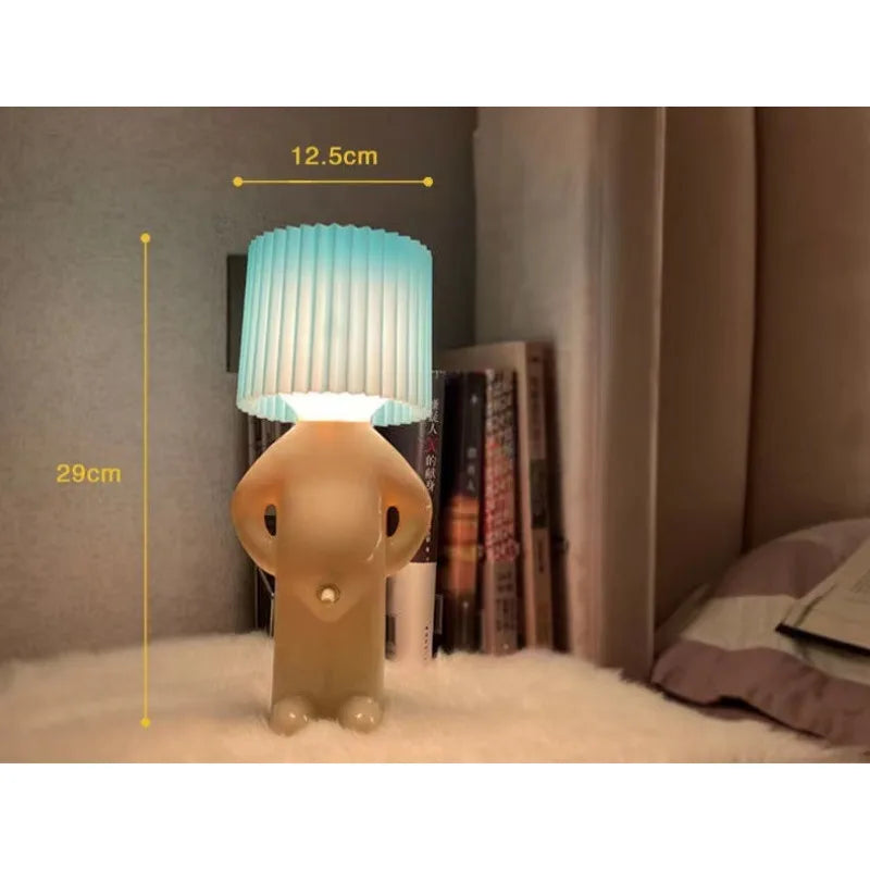 Shy Little Boy Lamp