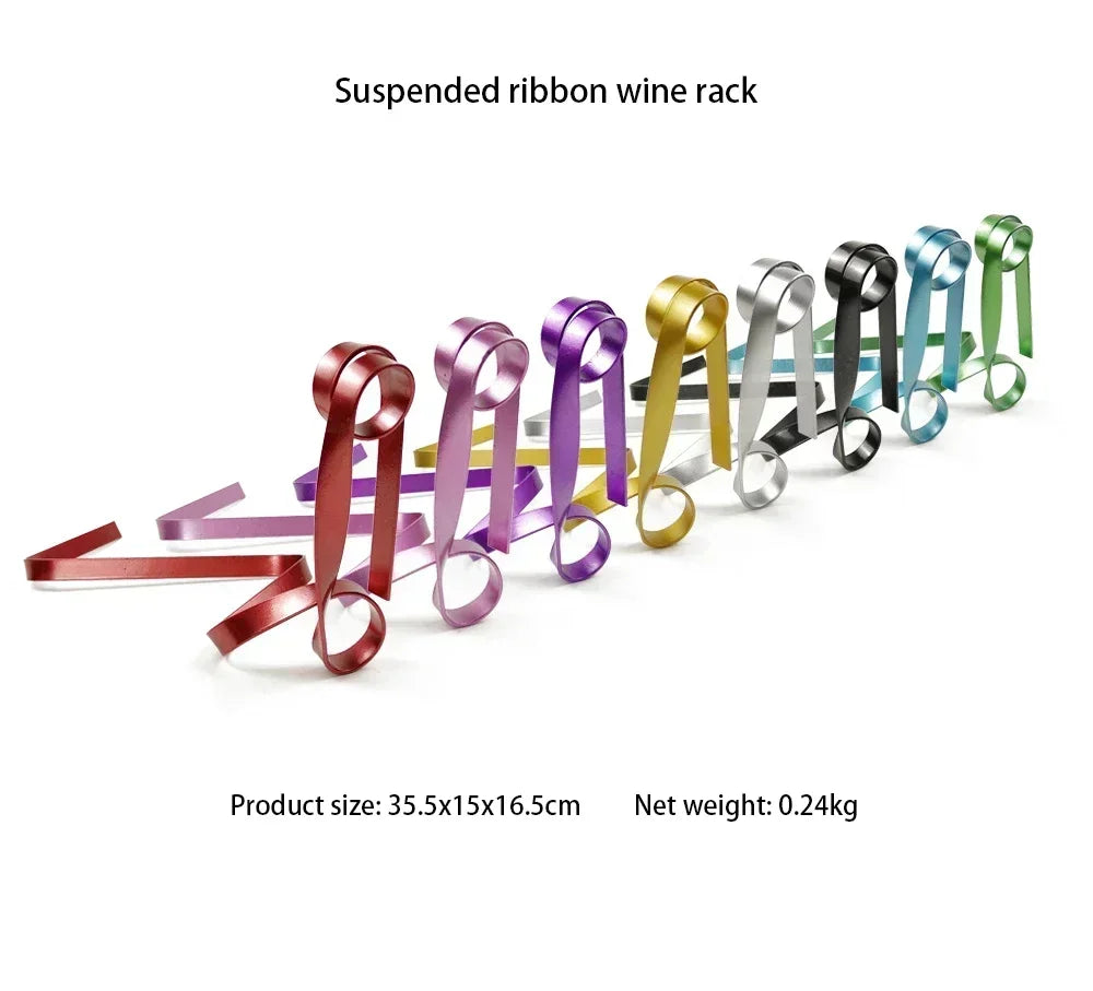 Suspended Ribbon Bottle Holder