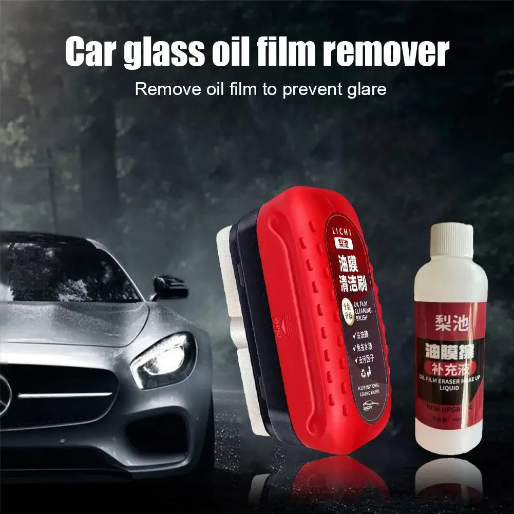 Car Glass Oil Film Remover (Powerful Windshield Cleaner)