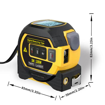 3-in-1 Digital Laser Measuring Tape