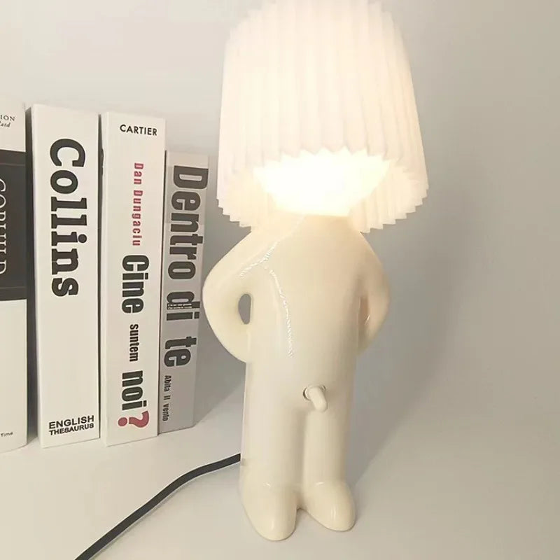 Shy Little Boy Lamp