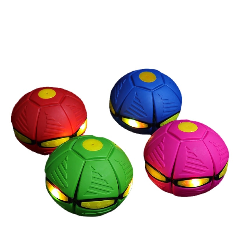 Elastic Flying Saucer LED Ball. UFO